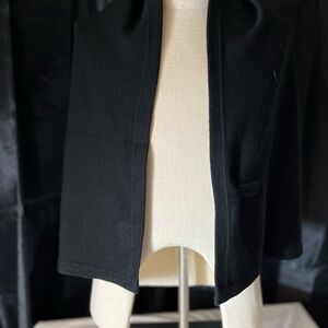 Shawl Black Open Front